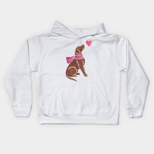 Watercolour Curly-coated Retriever Kids Hoodie